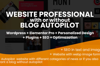 create a professional custom website autoblog with SEO