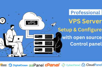 setup vps server with free control panel ci cd AWS