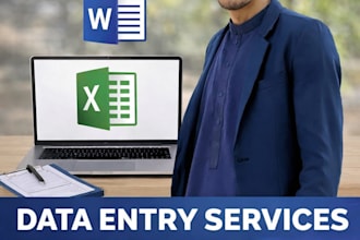 do all type of data entry work  within 24 hours urgent