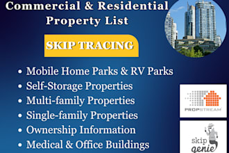 do skip tracing for commercial and residential properties