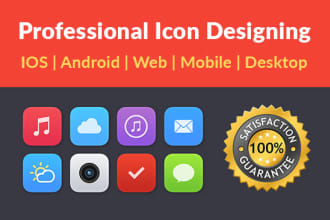 design modern icons for your app or website