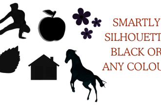 design a black silhouette for buisness, social, personal use