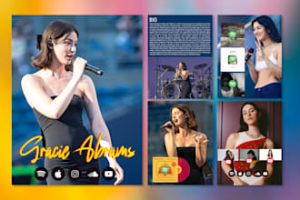 design artist epk electronic press kit social media post