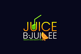 create a fresh, imaginative juice logo with new thinking