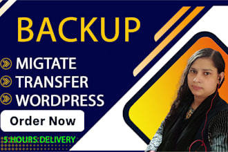 backup, migration, transfer wordpress website