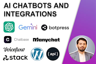 do custom ai chatbot chatgpt app and api with integration