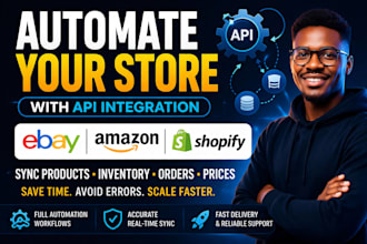 fix and automate ebay, amazon or shopify API integrations