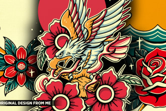 do custom tattoo fot t shirt and traditional tatto design