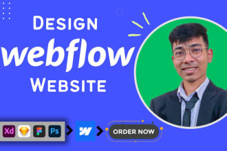 design or develop webflow website, figma to webflow designer, webflow expert