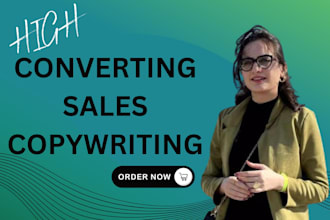 do high converting sales copywriting and write sales copy