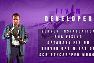 develop or fix your fivem server