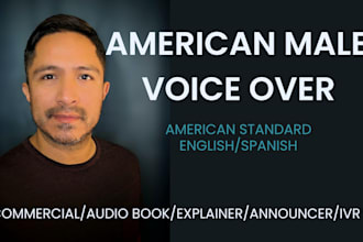 record an american male voice over