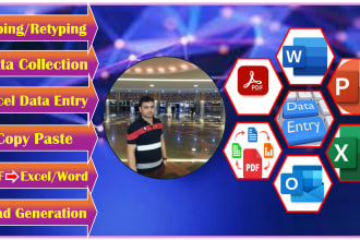 convert your excel, pdf, word, jpeg, png, csv,  google doc