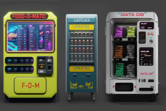 create 3d models, assets game ready