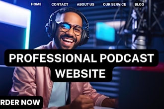 create modern podcast website spotify buzzprout with wordpress squarespace wix