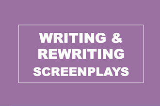 rewrite your script or screenplay