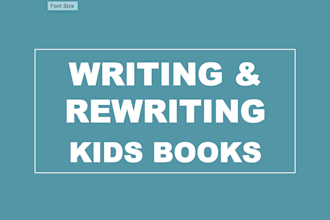 write or ghostwrite your childrens or ya book
