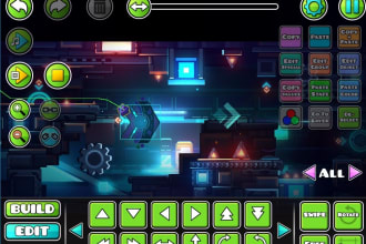 decorate a 1m level feature in geometry dash