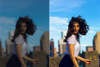 do bulk photo editing color correction and background remove