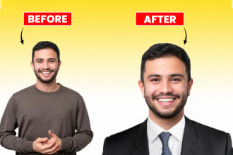 do realistic face swap, body slimming, photoshop editing