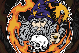make amazing dark art for stoner, rock, and doom