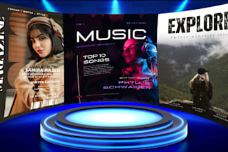 create marvellous  press kit, commercial and digital flyer for you
