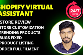 shopify virtual assistant theme customization