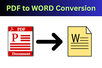 convert pdf to word  and word to pdf file in 24 hours