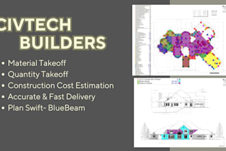 give construction estimation, material takeoff and cost estimate services