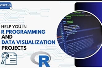 teach you r programming language, data analysis and visualization