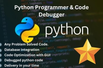 fix, debug python program errors and optimize your code