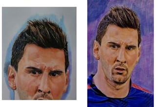 draw realistic color pencil portraits in 48 hours