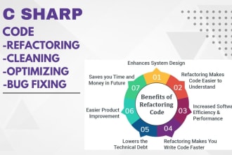 fix and debug c sharp, dot net, refactor, and review code