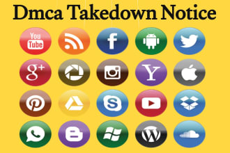 takedown infringing harassing content to tiktok,yt,ig,fb,google,reddit, by dmca