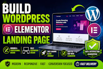 build wordpress elementor landing page