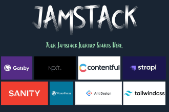build jamstack application using react, gatsby next with headless cms