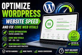 do wordpress speed optimization and fix core web vitals