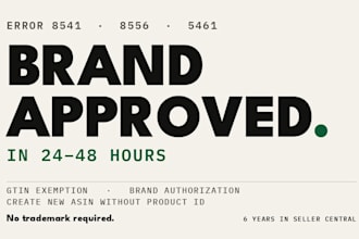 get amazon brand approval, authorization, gtin exemption, without trademark