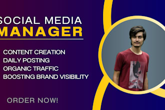 be your social media marketing manager