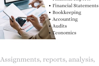 do your accounting and finance writings and reports