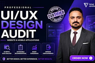do UI UX audit and usability testing