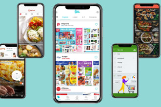 develop grocery app, grocery delivery app, restaurant app, food delivery app