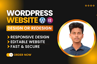 make custom wordpress website with elementor pro