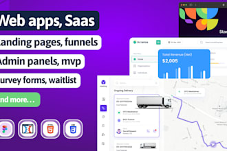 do UI design for dashboard , saas or sales funnels
