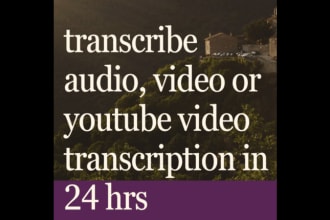 transcribe audio or video
