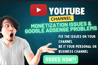 fix youtube monetization issues, reused content issue, adsense problem