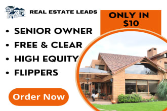 do high equity, senior owner, free and clear, flippers leads with skip tracing