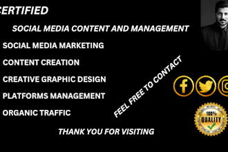 provide social media content and management services