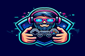 do carton gaming logo design for your business page create