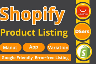 do shopify product listing, edit images, titles, and tags